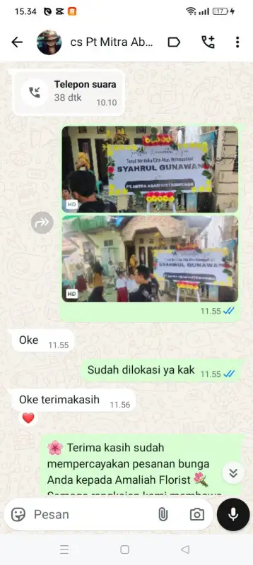 Testimonial Papan ucapan LEBONG